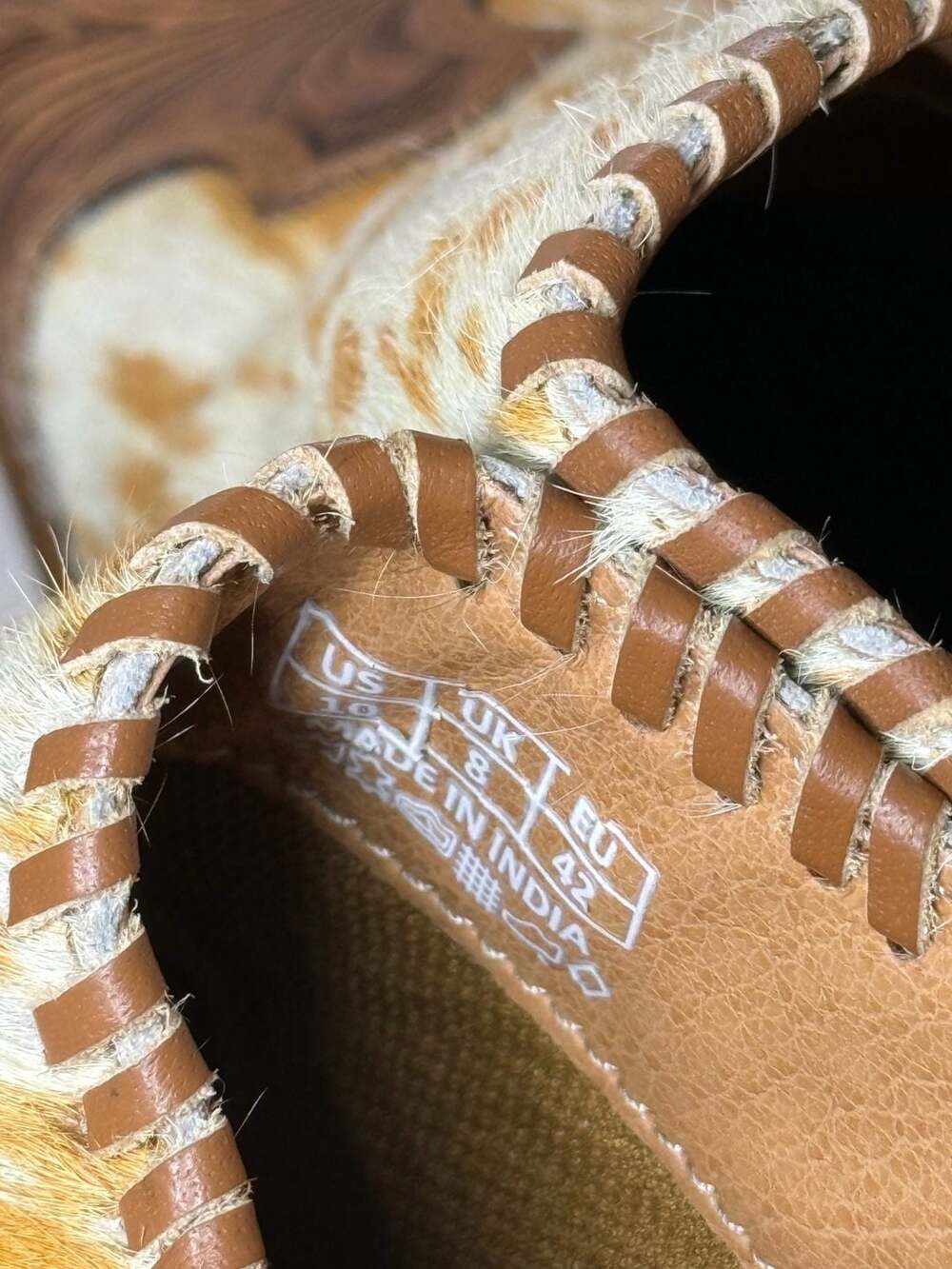 Myra Heely Western Hand-Tooled Cowhide Mules - Picture 5 of 8